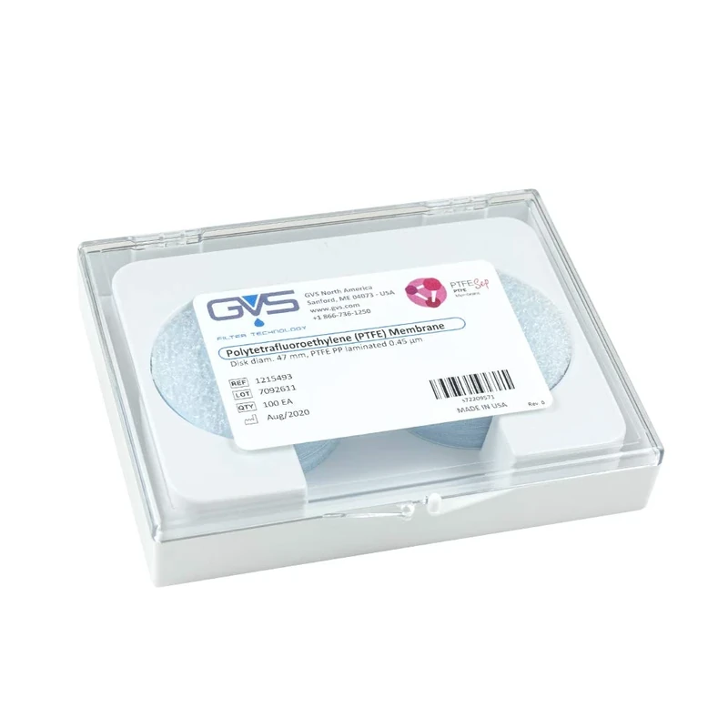GVS Filter Technology Filter Disc, PTFE, 0.45µm, 47mm, 100/pk