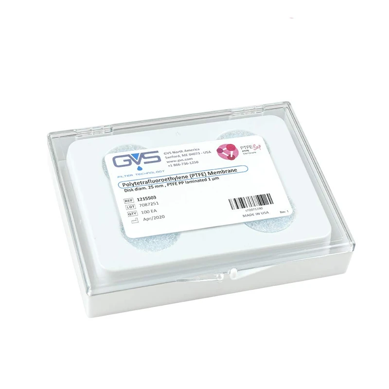 GVS PTFE Filter Disc - 1.0um, 25mm, 100/pk Membrane Filters