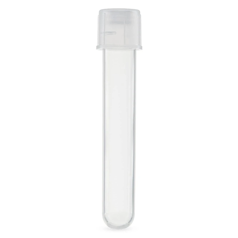 Globe Scientific Culture Tube, 110438, 5mL, 12 x 75mm, Polypropylene, Attached Dual Position Snap Cap, STERILE, 25/Bag, 500/Case