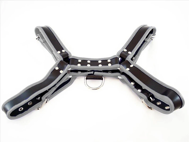 Rouge Garments Men's O.T Harness, Large, Black/ White