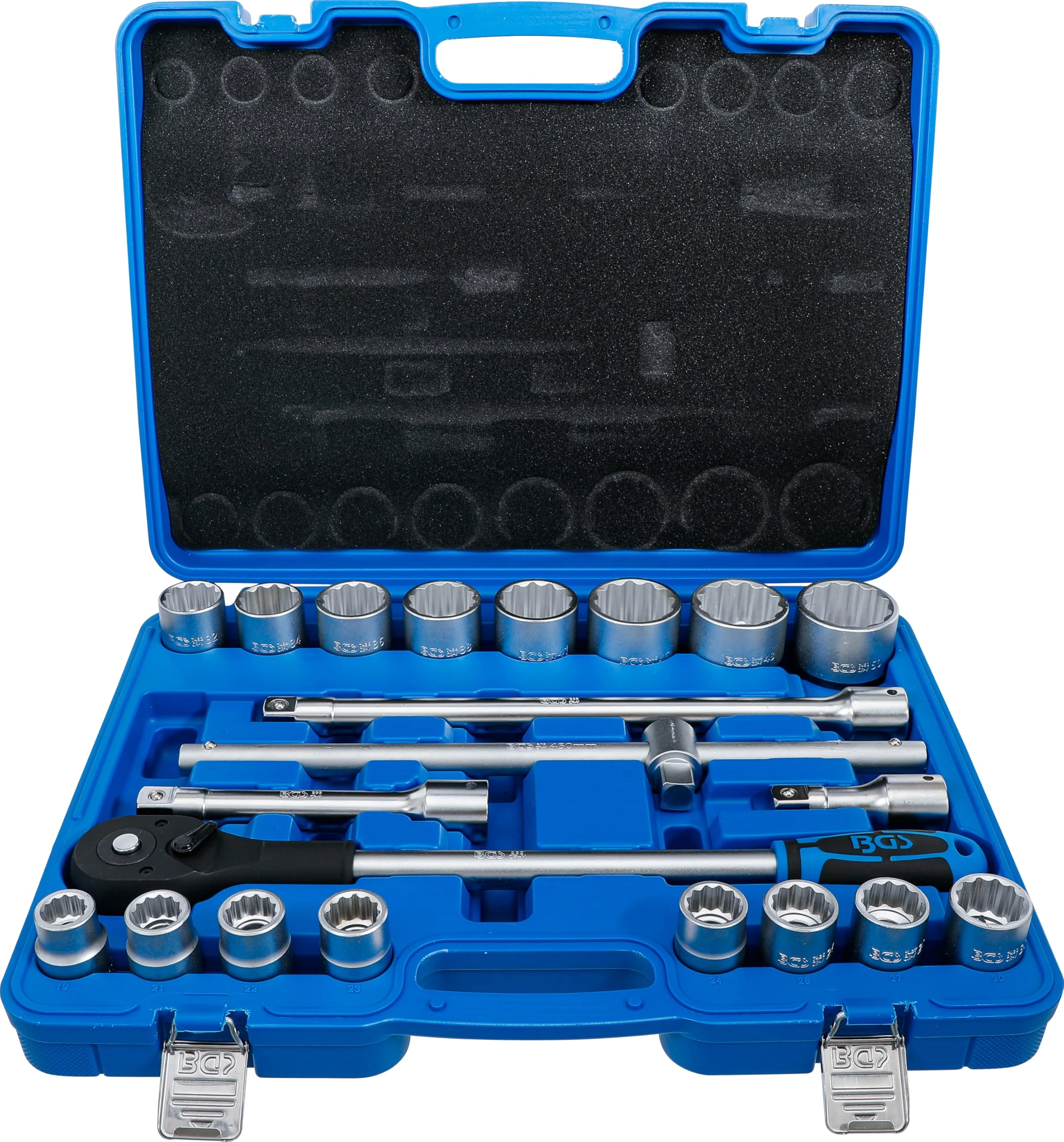 BGS 1223 | Socket Set 12-point | 20 mm (3/4") Drive | 21 pcs.