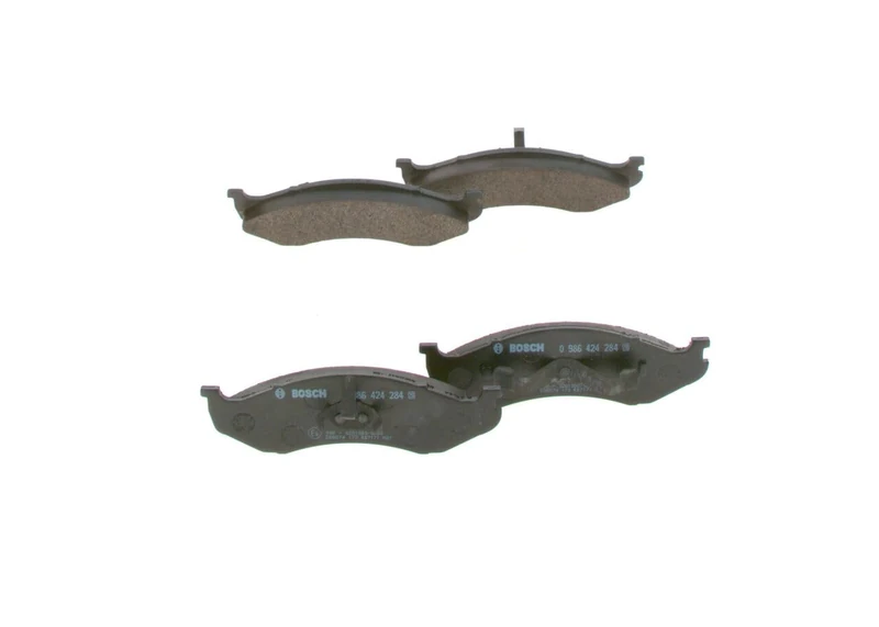 Bosch BP139 - Brake Pads Car Front Axle - Bosch Quality - Reduced Noise and Dust - ECE-R90 Certified - Copper-Free - 1 Set of 4 Pads - With Accessories