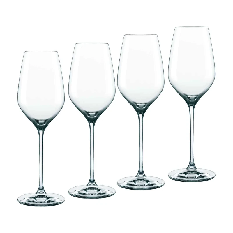 Nachtmann Supreme White Wine Glass (Set of 4) - 17.5 oz Crystal Stemmed Glasses, Tulip-Shaped Design for Enhanced Aromas - Everyday Use, Dishwasher Safe - Elegant Crystal Drinkware for White Wines