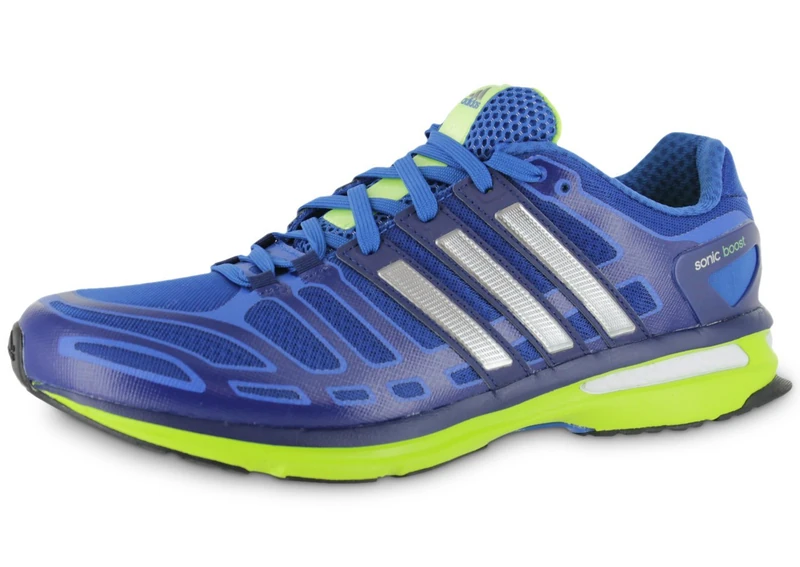 ADIDAS Sonic Boost Men's Running Shoes, Blue/Yellow, UK11 - Image 1