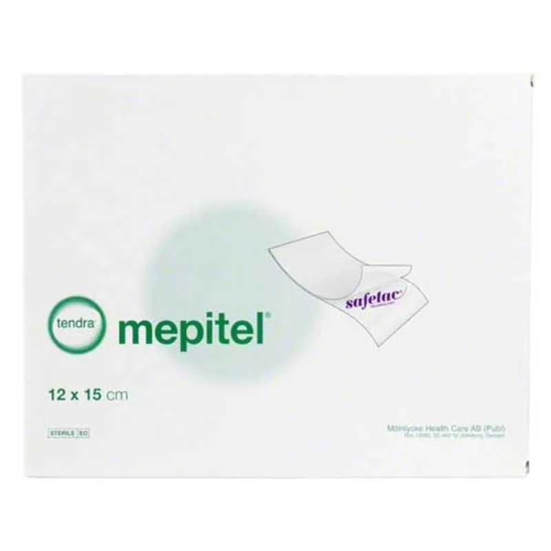 Mepitel 291000 Wound Contact Layer Silicone Dressing, 12 cm x 15 cm (Pack of 5)
