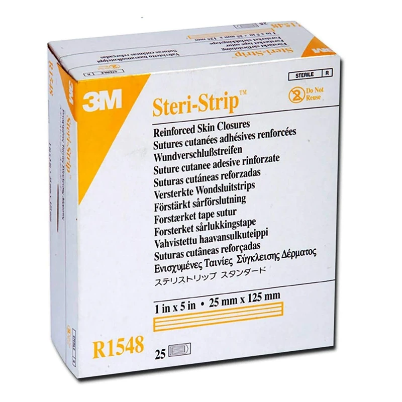 3M Steri-Strip Adhesive Skin Closures R1548, 25 Pieces