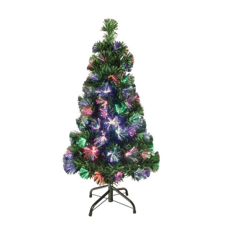 The Christmas Workshop 73570 5ft Fibre Optic Christmas Tree | Artificial Indoor Christmas Decoration | Includes Sturdy Metal Stand | 170 Tips - Image 1