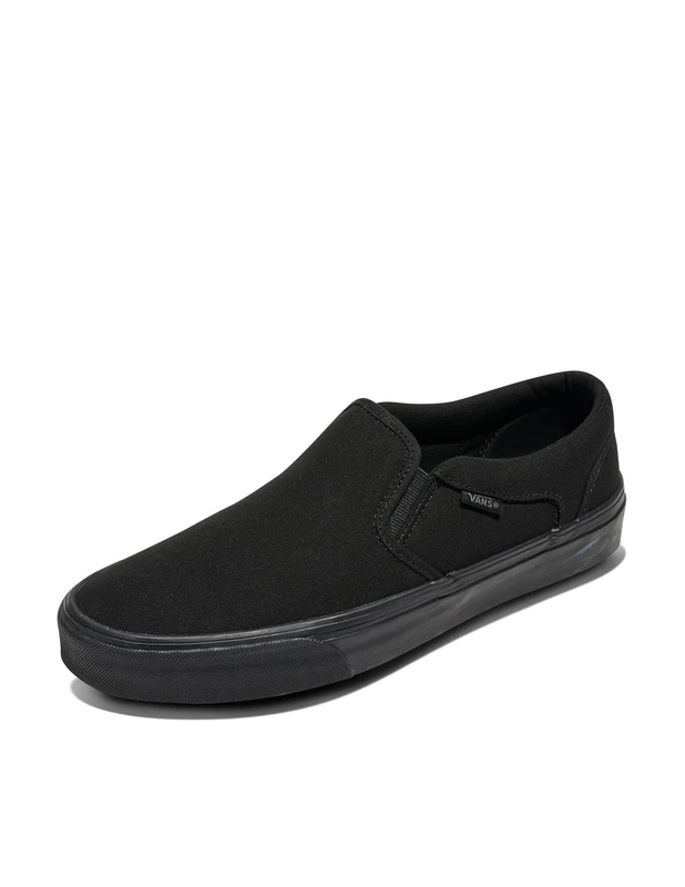 Vans Men's Mn Asher Sneaker, Black Canvas Black B, 6.5 UK