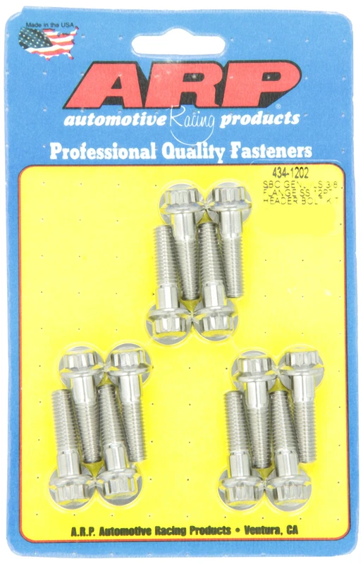 ARP 434-1202 Stainless Steel Header Bolt Kit
