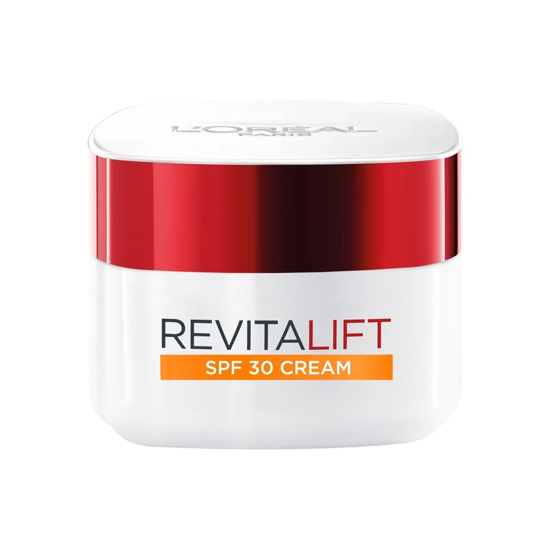 L’Oréal Paris Revitalift Hydrating SPF 30 Day Cream, Powerful Formula to Smooth appearance of Wrinkles, Firm & Moisturize Skin, Infused with Pro-Retinol & Elasti-Peptides, SPF30 Sun Protection, 50ml