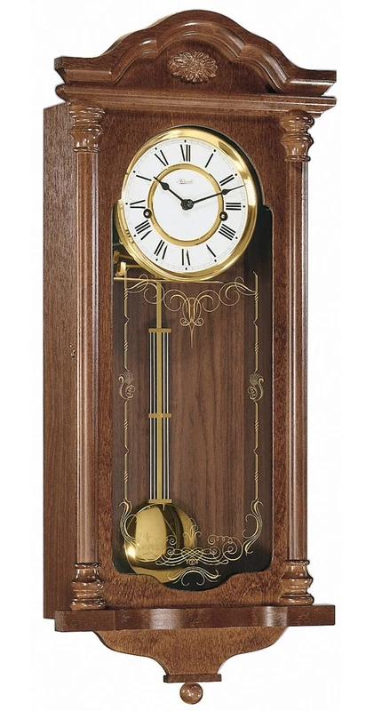 Hermle Mechanical Striking Wall Clock in Walnut 70509-030141