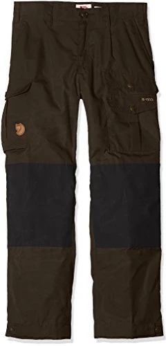 Fjallraven Vidda Children's Trousers, Brown (Dark Olive), 134