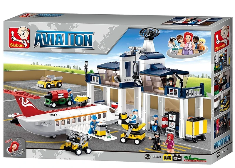 Sluban SlubanM38-B0373 Aeroplane Workshop Building Bricks Set