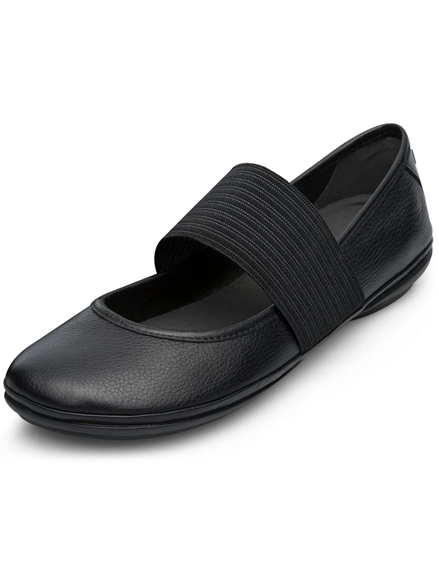 Camper Girl's Right Ballet Flats, Black Black 1, 2 UK