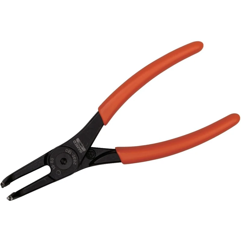 Bahco 2890-300 Internal Circlip Pliers with 90 Degree Offset Jaws, Multi-Colour, 300 mm