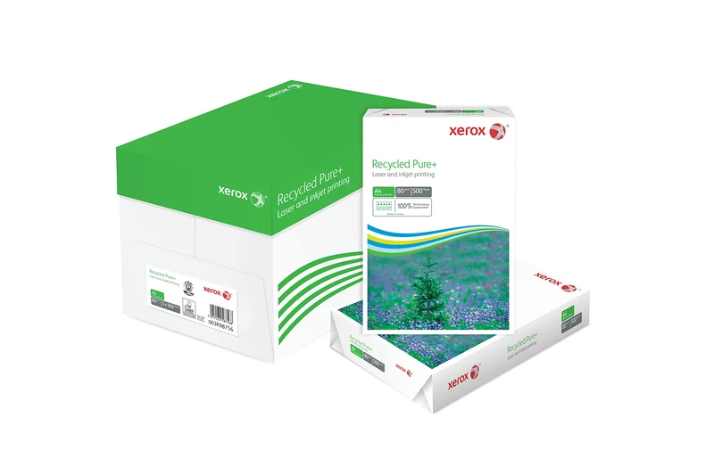 Xerox Recycled Pure+ - Recycled Paper White - 80 g/m² A4-1 Box - 5 Packs of 500 Sheets - 2,500 Sheets