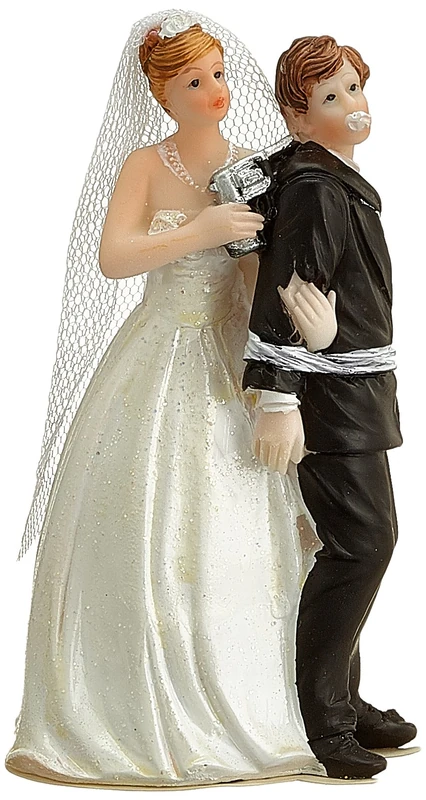 Staedter 925373 Cake Decoration Bridal Couple, 13 cm, Polyresine, Multi-Colour, 30 x 30 x 13 cm