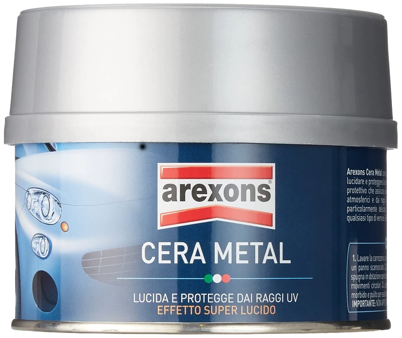 Arexons 0190160 Pack Mirage Wax Metal, White Cream, 250 ml
