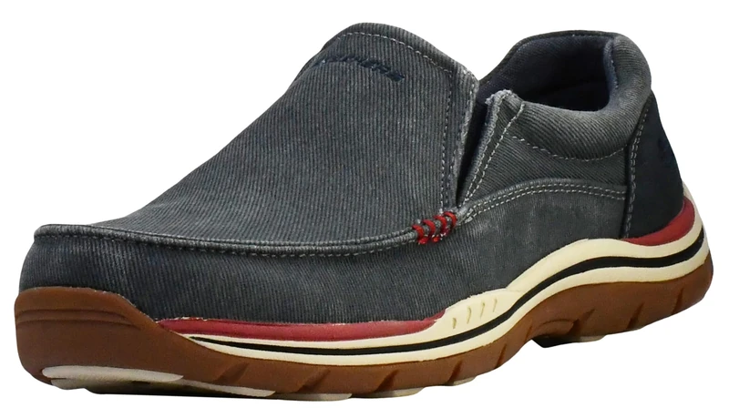 Skechers Men's Expected Avillo Moccasin, Navy, 8.5 UK