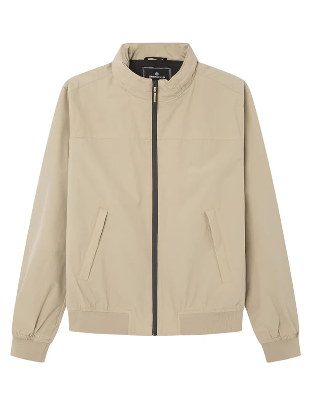 Cortefiel Plain Jersey - Beige - XL