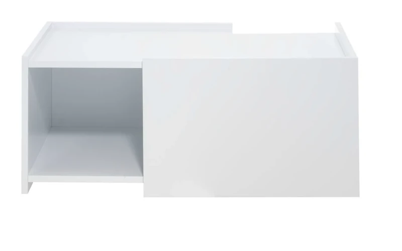 TemaHome Wood Honeycomb Panel Double Coffee Table with Pure White Matte, 119/64 x 64 x 40 cm, White