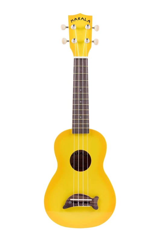 Makala 133453 "Yellow Burst" Dolphin Soprano Ukulele Outfit
