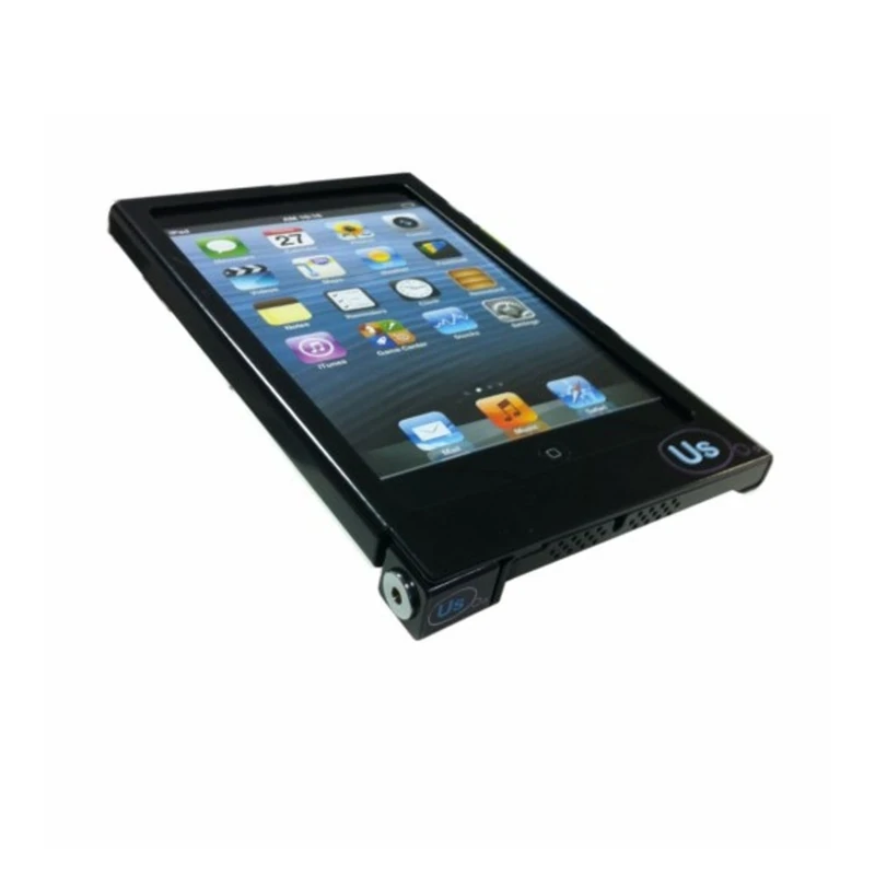 Unique Secure Hypertec K401FBM0PHY Fixed Bracket with Home Button Access Enclosure for iPad - Black