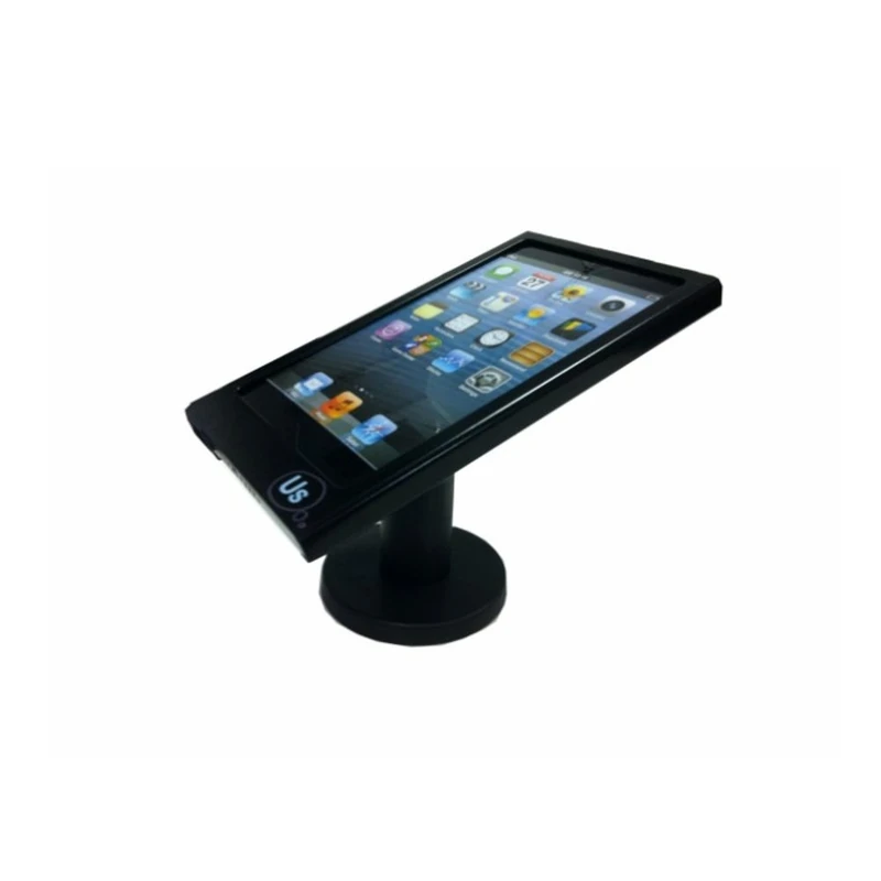 Unique Secure Hypertec KC023PHY Pole Stand with Home Button Covered Enclosure for iPad Mini - Black