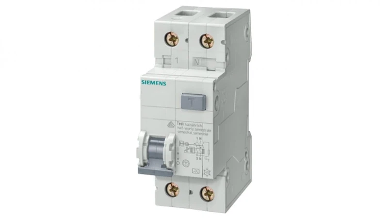 Siemens - Combined differential 1 pole+neutral 25a 30ma/6000