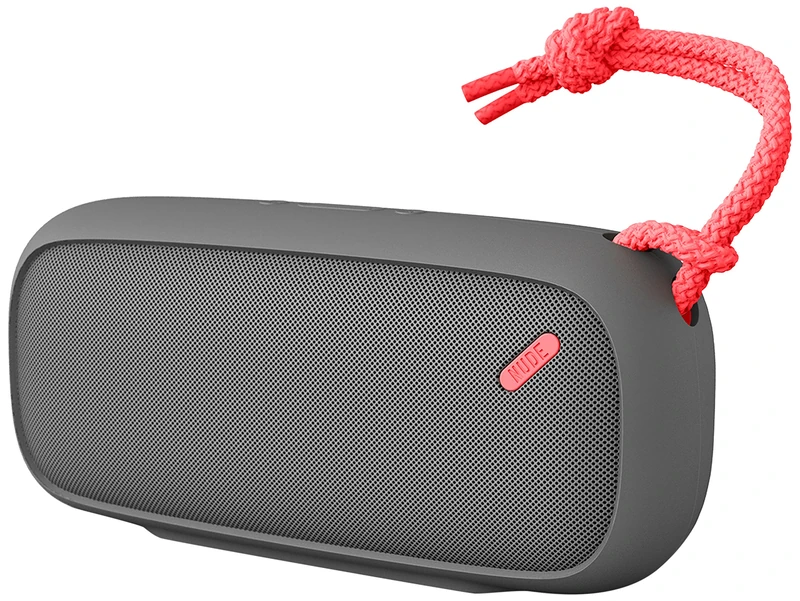 NudeAudio Move L Universal Portable Wireless Bluetooth Speaker with UK/EU Plug - Charcoal/Coral - Image 1