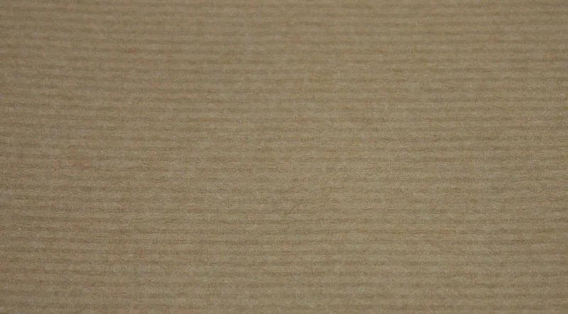 Les Couleurs de l'Emballage 0.70x3m Ribbed Kraft Giftwrap Paper - Brown (Roll of 50)