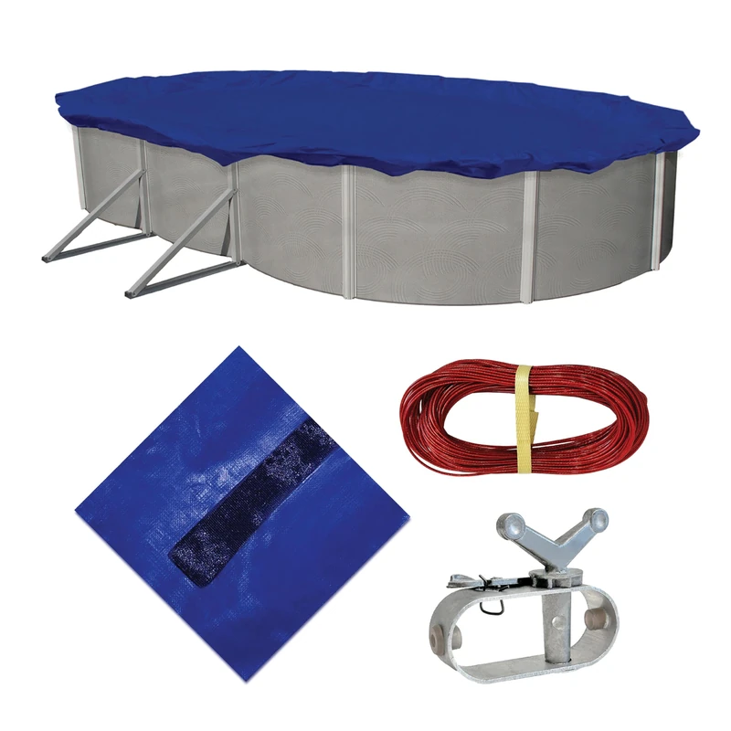 Blue Wave Gold 15-Year 18-ft x 38-ft Oval Above Ground Pool Winter Cover