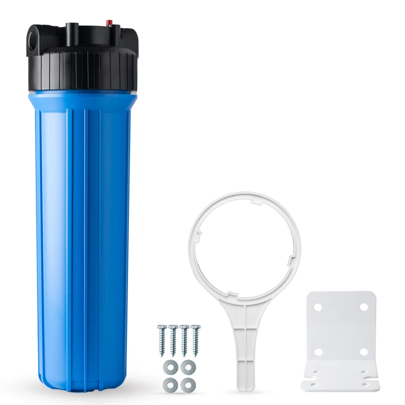 iSpring HB28B 20-Inch Whole House Water Filter Housing 1-Inch Outlet/Inlet Heavy Duty