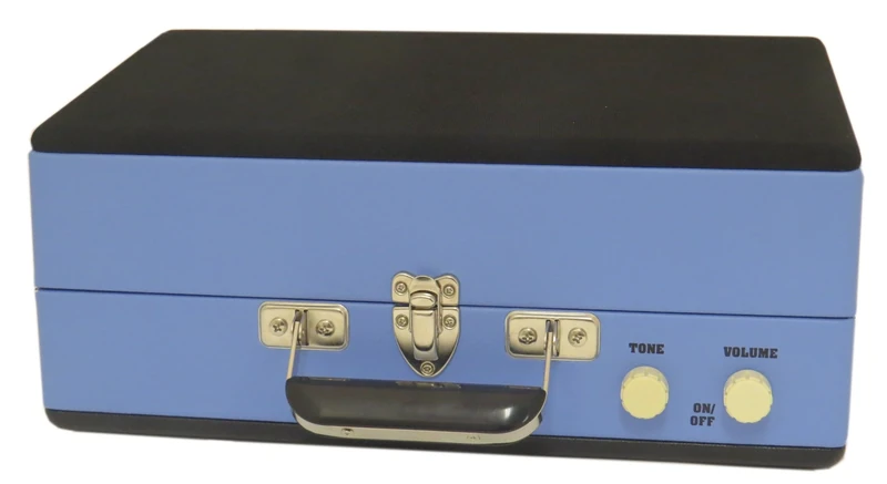 Steepletone SRP025 2 Speed Record Player with Detachable Speaker - Blue