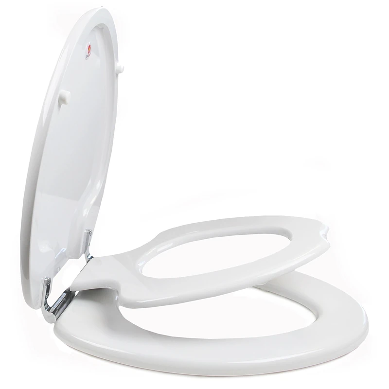 TOPSEAT 6TSTE9999CP 999 TinyHiney Toilet Seat with Metal Hinges, Elongated White
