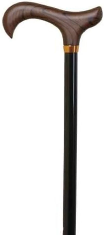 Queralto Aluminium Extendable Pole Crutch with Black Wood Grip