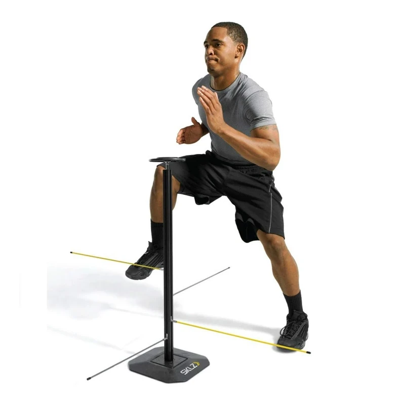 SKLZ Dribble Stick With 4 Adjustable Dribble Arms, Basketball Training Aide, Heavy Base For Stability, Black 36 Inch