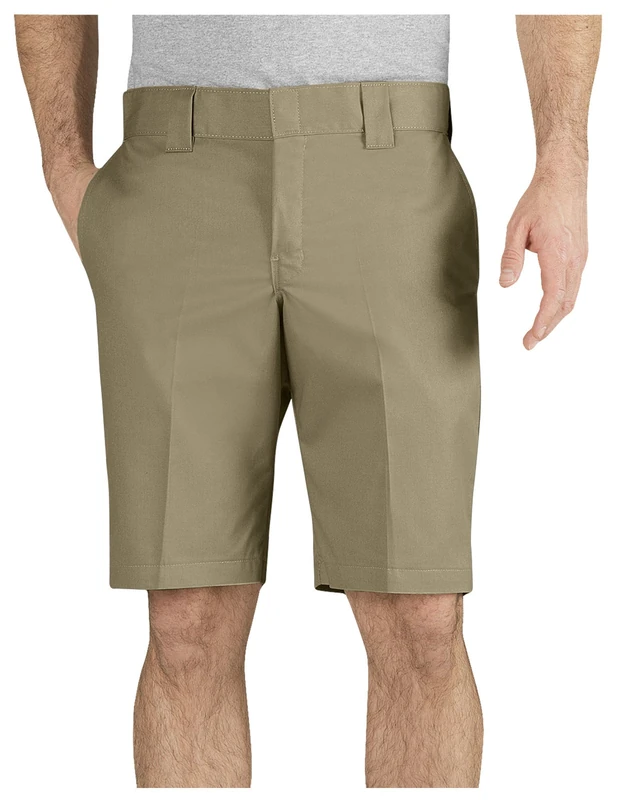 Dickies Slim Fit 11 Inch Flex Work Short, Desert Sand V1, 32