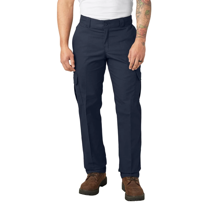 Dickies, Men's, Mechanical Stretch Cargo Pant Regular, Dark Navy, 34W / 30L