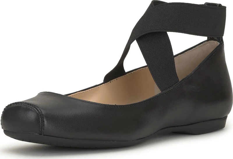 Jessica Simpson Women's Mandalaye Ballet Flat, Black/Black, 7.5 UK
