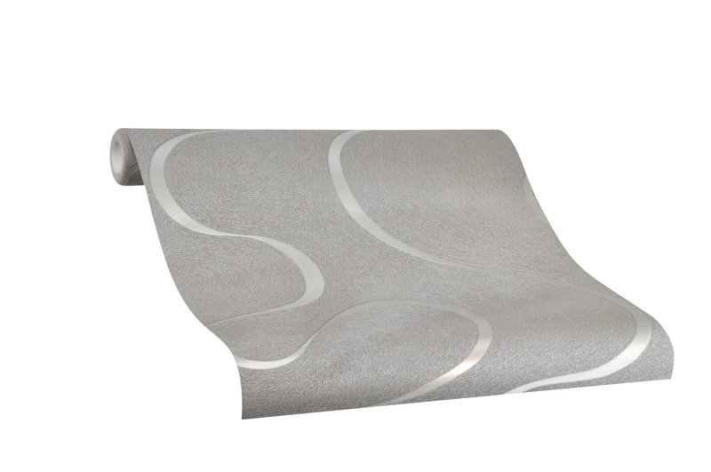 Colani Visions wallpaper, color: grey beige, metallics (glossy), article no:. 6053-3352