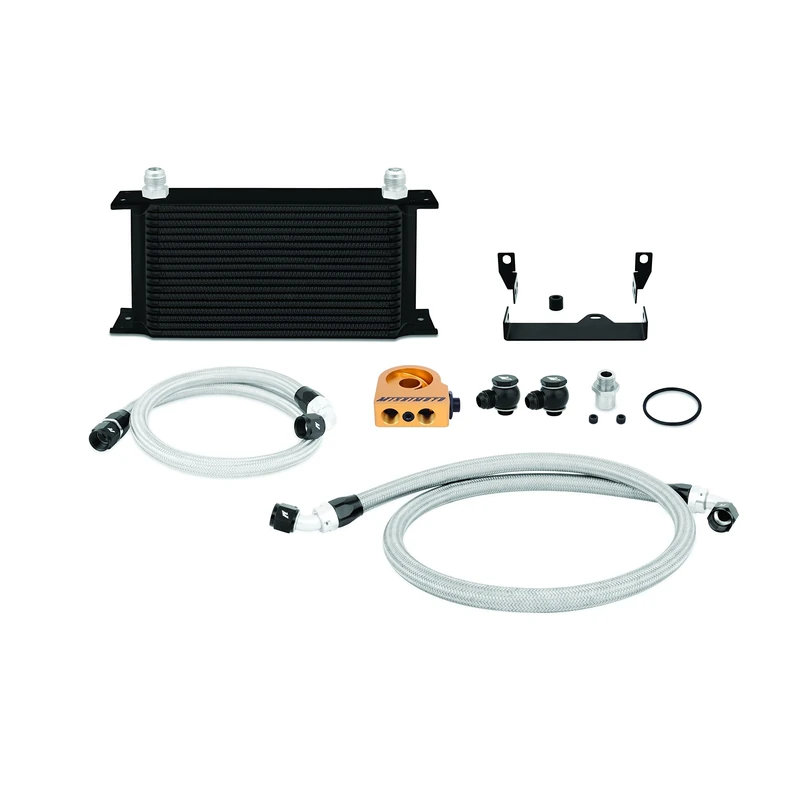 Mishimoto Thermostatic Oil Cooler Kit - Black - Impreza WRX & STi - 2006-2007