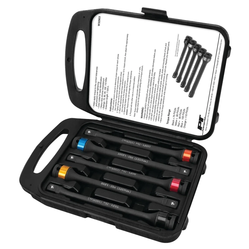 Performance Tool W32903 5-Piece Torque Limiting Extension Set