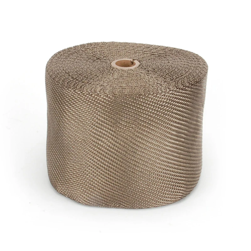 Design Engineering Titanium 6" x 100' Exhaust Heat Wrap with Lava Rock Technology - Heat Wrap for Exhaust Pipes, Pliable Exhaust Wrap Tape, Withstands 1800°F Direct Heat & 2500°F Intermittent Heat