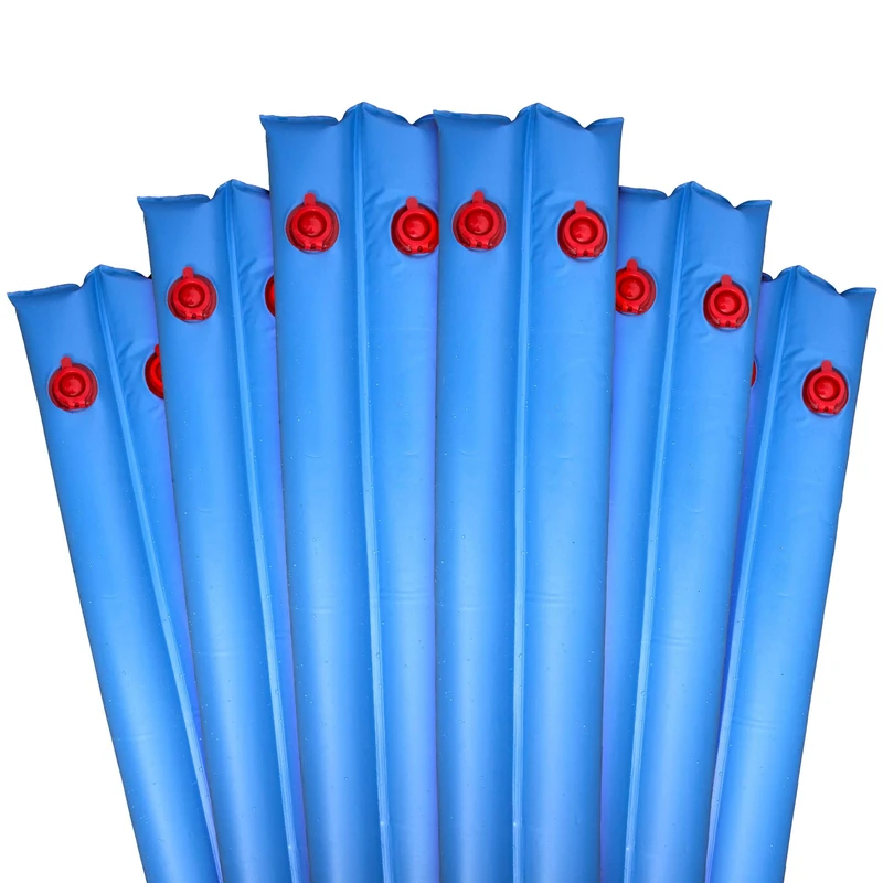 Robelle 3811-06 Pool Cover Weights, 6-Pack, 10 ft. Blue Double Chamber, 16 Gauge - Image 1