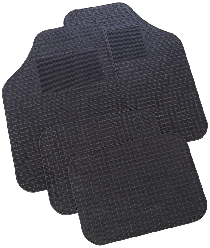Bottari 14058 14058 Universal Rubber Car Mat Set - 4 Pieces, Black