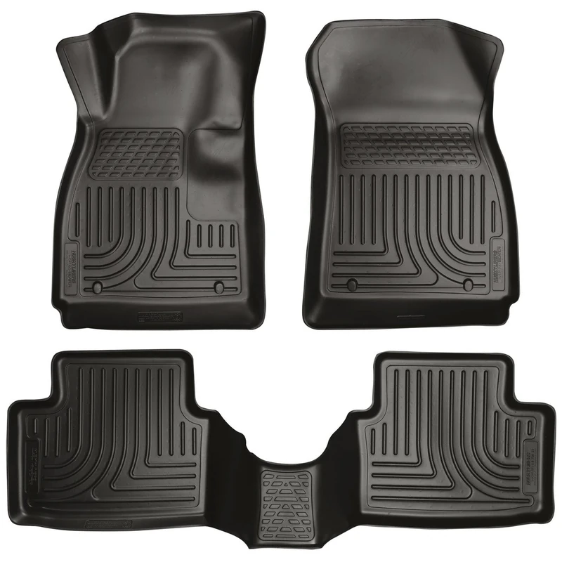 Husky Liners 98271 Fits 2013-20 Buick Encore, 2015-20 Chevrolet Trax Weatherbeater Front & 2nd Seat Floor Mats, Black
