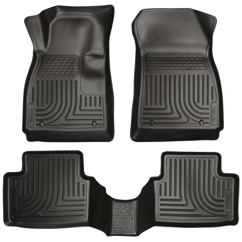 Husky Liners - 99101 Fits 2014-20 Chevrolet Impala Weatherbeater Front & 2nd Seat Floor Mats Black