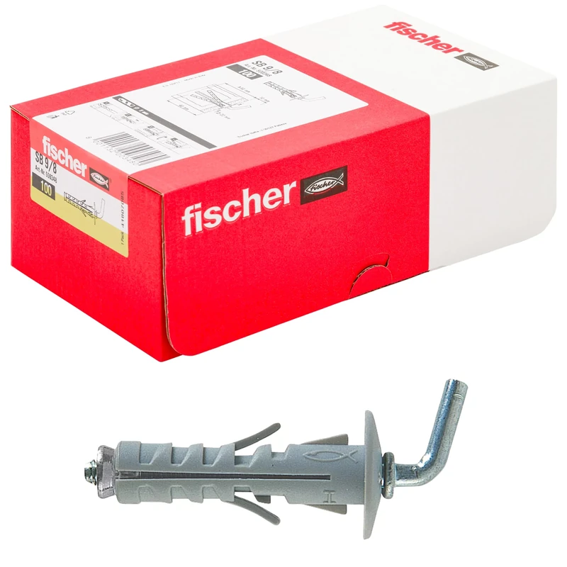 Fischer 2990045 Dowels SB-9, cancano Short 8 SB9/8, 100 Pieces