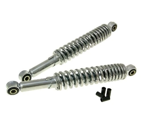 Bike Equipment rear shock absorber set universal chrome 300mm